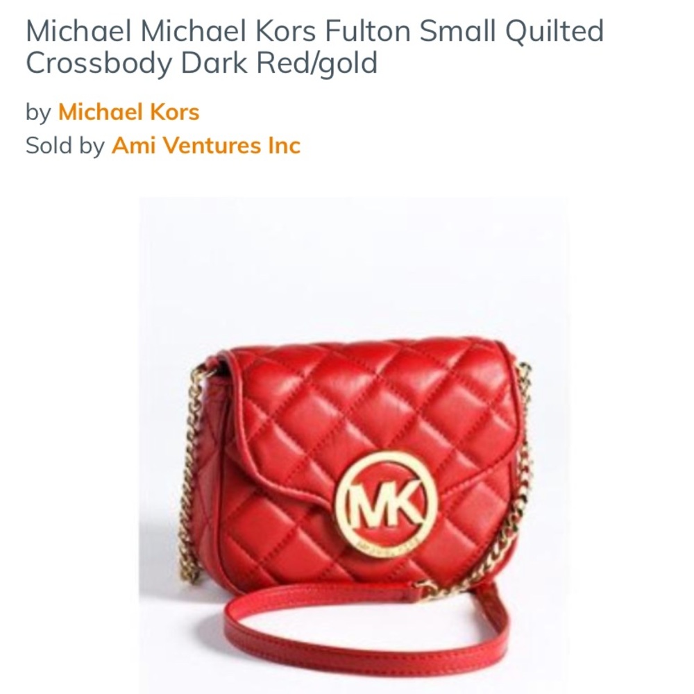 Michael Kors Quilted Leather Fulton Crossbody Bag - Picture 8 of 8